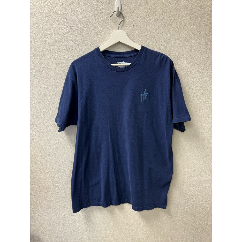 Guy Harvey Men's T-Shirt Size L Swordfish Blue
